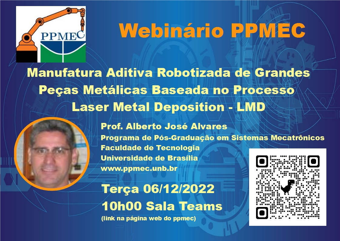 webinario manufatura aditiva robotizada LMD 06 12 2022